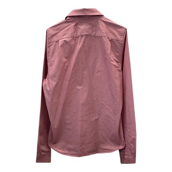 Abercrombie & Fitch Mens Muscle Fit Pink Button Up LongSleeve Shirt Size L Moose - Picture 7 of 7